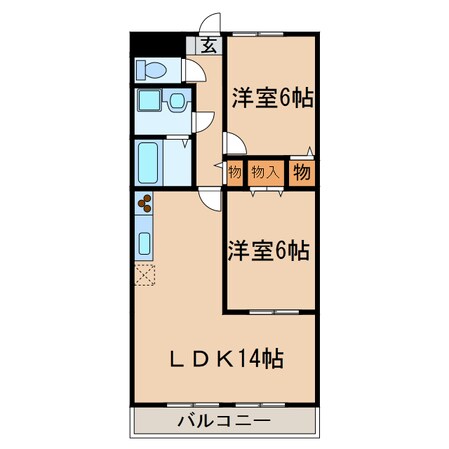 アンプルール　リーブル　glandＢの物件間取画像